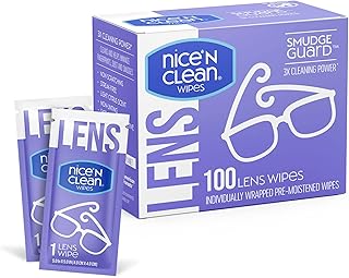 Lingettes nettoyantes pour objectifs nice & clean smudgeguard (100 lingettes au total)