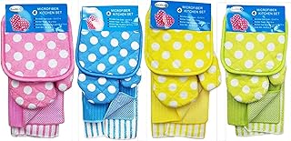 Ensemble 4 pièces hybron de cuisine en microfibre 1 manique