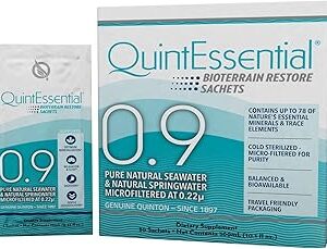 Quicksilver scientific quintessentials 0,9 sachets - solution isotonique avec minéraux d'eau de mer + eau de source - hydratation liquide, électrolytes + supplément multiminéral (30 unités). Diaytar : Parce que bien acheter, c'est économiser