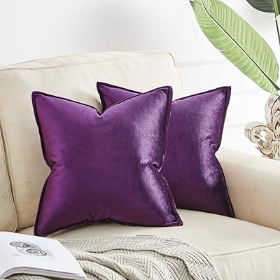 Housses de coussin en velours omato 16 x 16 pouces, housses de coussin