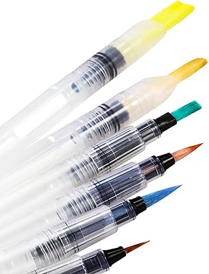 Stylo pinceau aquarelle, stylos de couleur solubles dans l'eau, marqueurs, couleurs unies ou couleurs en poudre. Diaytar : Votre shopping, nos meilleurs prix