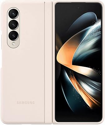 Housse debout fine pour samsung fold 4, couleur sable, ef-mf936cuegww