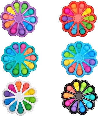 Jeu de fidget à fossettes de fleurs chiffres simple en forme