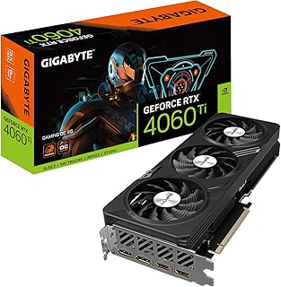 Carte graphique gigabyte geforce rtx 4060 ti gaming oc 8g, 3 ventilateurs windforce