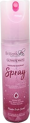 Déodorant en spray pour aisselles brilliant skin essentials ultimate white