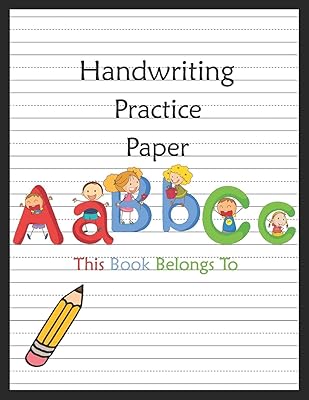 Document de pratique d'écriture manuscrite : abc kids, cahier avec écriture lignée