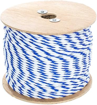 Corde de piscine torsadée en polypropylène goldberg g bleu et blanc