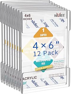 Support mural en acrylique newby 12 pièces sans perçage 4" x