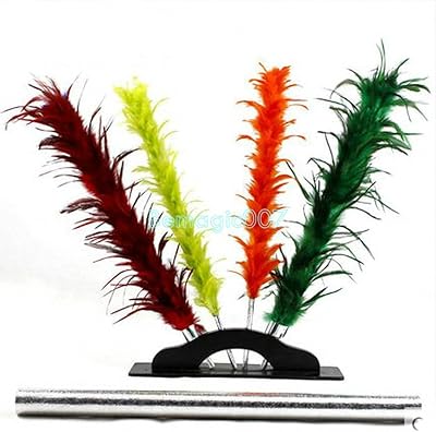 Bâtons de plumes colorés stage magic trix