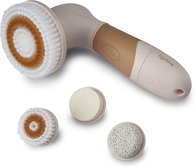 Lifelong llm126brosse électrique portable de nettoyage et de massage du visage avec 4