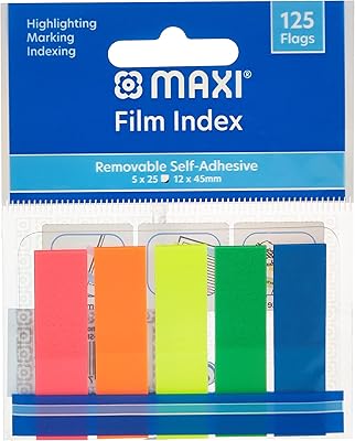 Maxi ensemble de papiers index autocollants à motifs plats de couleurs assorties