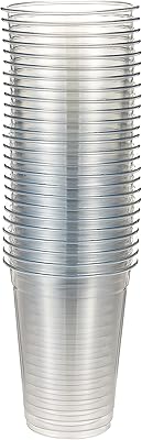 Snh emballage tasse à jus 10oz transparent fort jetable 25 pièces - idéal