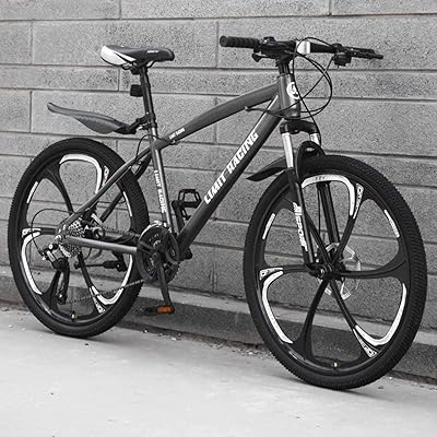 Vélo de montagne tout-terrain roues monobloc à 6 rayons de 24 pouces