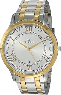 Montre à quartz pour homme, affichage analogique et bracelet en acier inoxydable 1775bm01