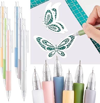 Coupe-stylo en papier artisanal couteau rétractable créatif de bricolage outils découpe d'art