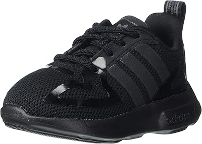 Baskets en caoutchouc adidas originals zx 2k flux, unisexe, noir/gris, 4 enfants, noir/noir/gris