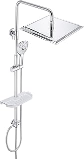 Ensemble de douche juhu en acier inoxydable avec palette