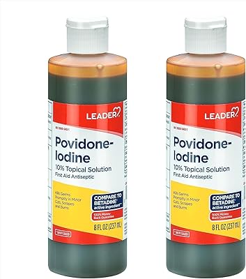 Solution de préparation leader 10 % de povidone iodée usp nettoyant antiseptique