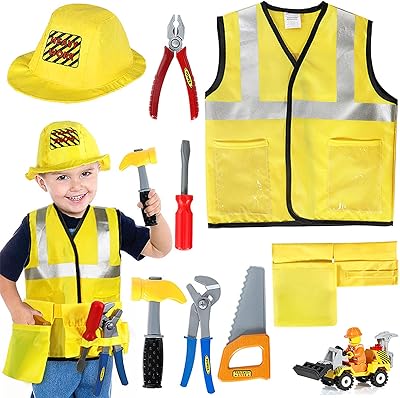 Costume d'ouvrier du bâtiment pour enfants, ensemble de jeux de rôle pour enfants