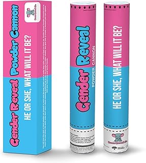 Company boom reveal gender canon à poudre rose ou bleu lot de 2