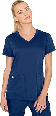 Blouse médicale kira de grey's anatomy pour femme avec 4 poches, col