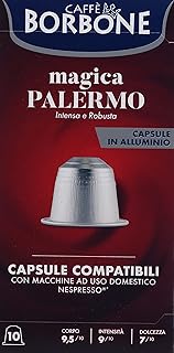 10 capsules de café en aluminium bourbon magic palermo compatibles avec nespresso*