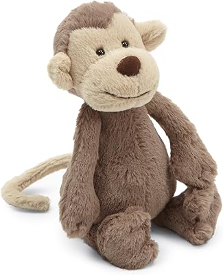 Peluche jelly pet monkey, gris, bass6mk