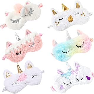 Masque pour les yeux de sommeil licorne masque au design animal mignon