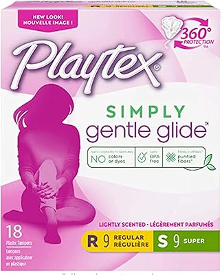 Playtex simply gentle glide - 18 tampons [9 regular - 9 super]