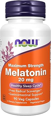 Now suppléments mélatonine de force maximale 20 mg cycle de sommeil sain*
