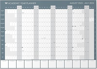 Planificateur mural de l'année académique clear mind concepts® 2022-2023 a2