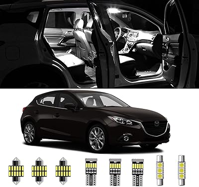 Awaliteed 10 pièces lumières intérieures led pour mazda 3 berline à