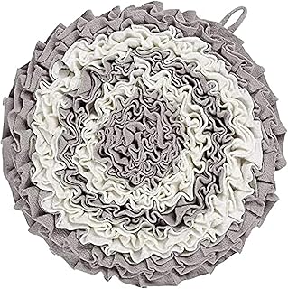 Tapis à renifler pour chien en forme de fleur tissé la main tapis