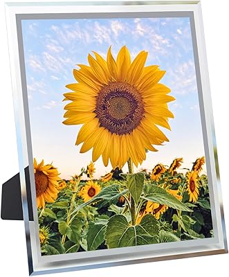 Cadre photo en verre 10x8 pour photos de famille, paysage, fête de mariage