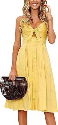 Robes pour femmes ecowish en dentelle sur le devant, col en v, bretelles