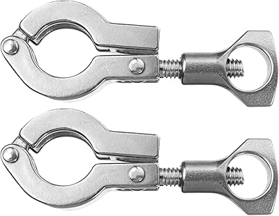 Hemobllo 2 pièces tri clamp 304 en acier inoxydable tri clover clamp heavy