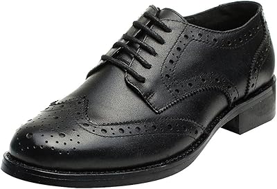 Chaussures à lacets oxford en cuir à bout pointu rismart pour femmes