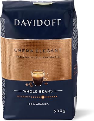Café en grains entiers davidoff café creme elegant, grains entiers, 500 g