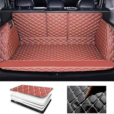 Tapis de coffre de voiture en cuir à couverture complète toyota prado