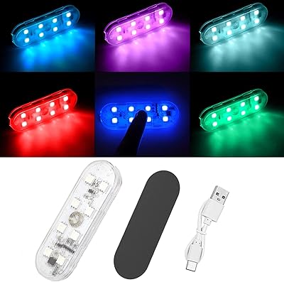 Leikee éclairage intérieur de voiture sans fil led, lampes de lecture de voiture