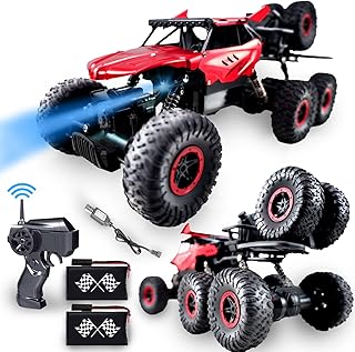 Voiture rock crawler télécommandée kidwala 6x6 pour enfants, voiture en alliage 1:10 avec
