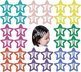 Pinces à cheveux yaoqua star pour filles, pinces à cheveux en métal antidérapantes