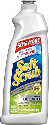 Nettoyant multi-usages antibactérien soft scrub avec nettoyant de surface blanchissant, 97 ml