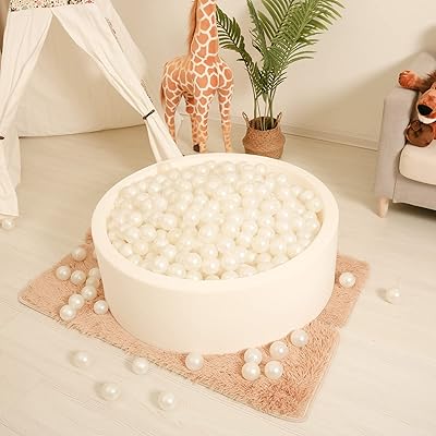 Balles de fosse colorées 100 pièces balles d'océan en plastique anti-irritation pour enfants
