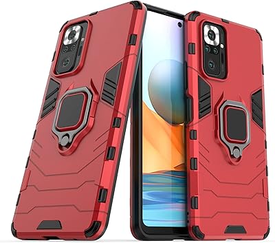 Coque de protection à deuxième ressort pour xiaomi redmi note 10 pro/note 10