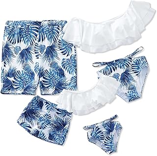 Focamia famille correspondant maillot de bain une pièce deux pièces ensemble bikini le plus