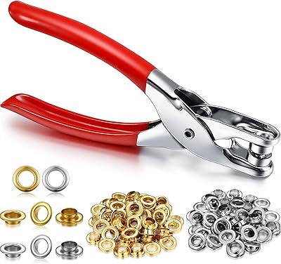 Jeu de pinces à anneaux en métal avec 300 trous métalliques, ensemble d'outils pour ceintures de vêtements en cuir (or, argent, 1/2 pouce). Diaytar Sénégal : Des milliers de produits à portée de clic, livrés chez vous