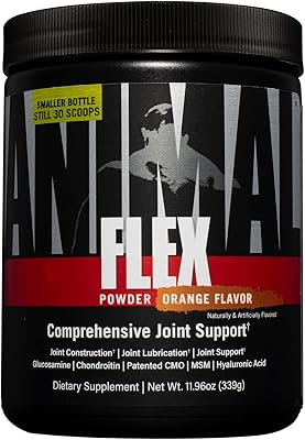 Complément alimentaire complet tout-en-un pour articulations animal flex, racine de curcuma, collagène, glucosamine