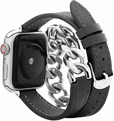 Bracelet en cuir véritable compatible avec apple watch band 38