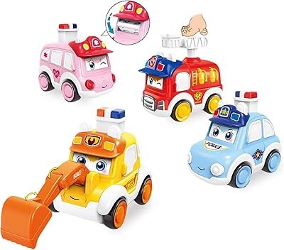 Mepigen un ensemble de jouets de voiture à friction de push & go